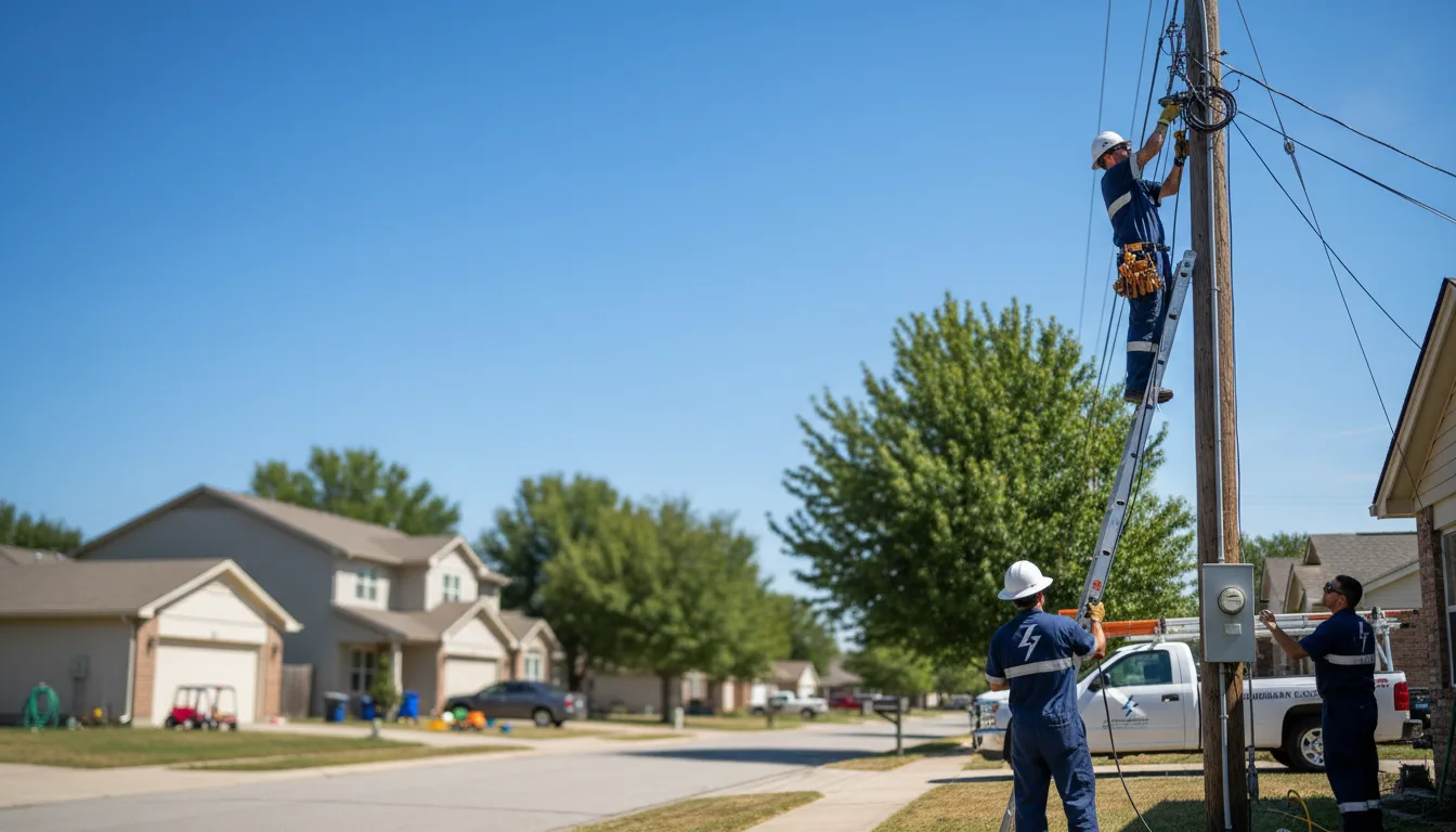 Residential electrician providing installation services in Fort Oglethorpe, GA